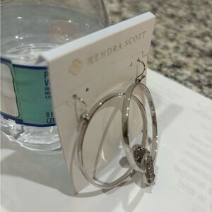 Kendra Scott Elora Drusy Iridescent Hoop Earrings